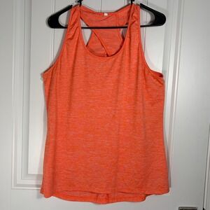 Ictive Womens Pib Racerback Activewear Tank Top Crisscross Cutout Back Large